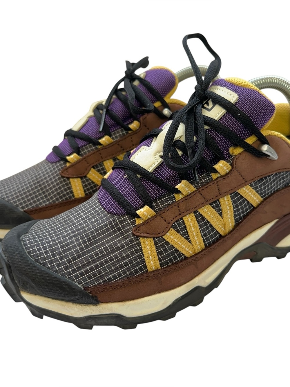Salomon Shelter Low LTR 12 Shoes Womens 7 Mens 6 Hiking Trail Running Brown